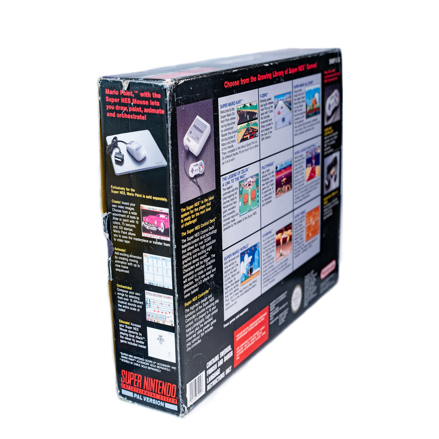 Super Nintendo Entertainment System (SNES) komplett i eske