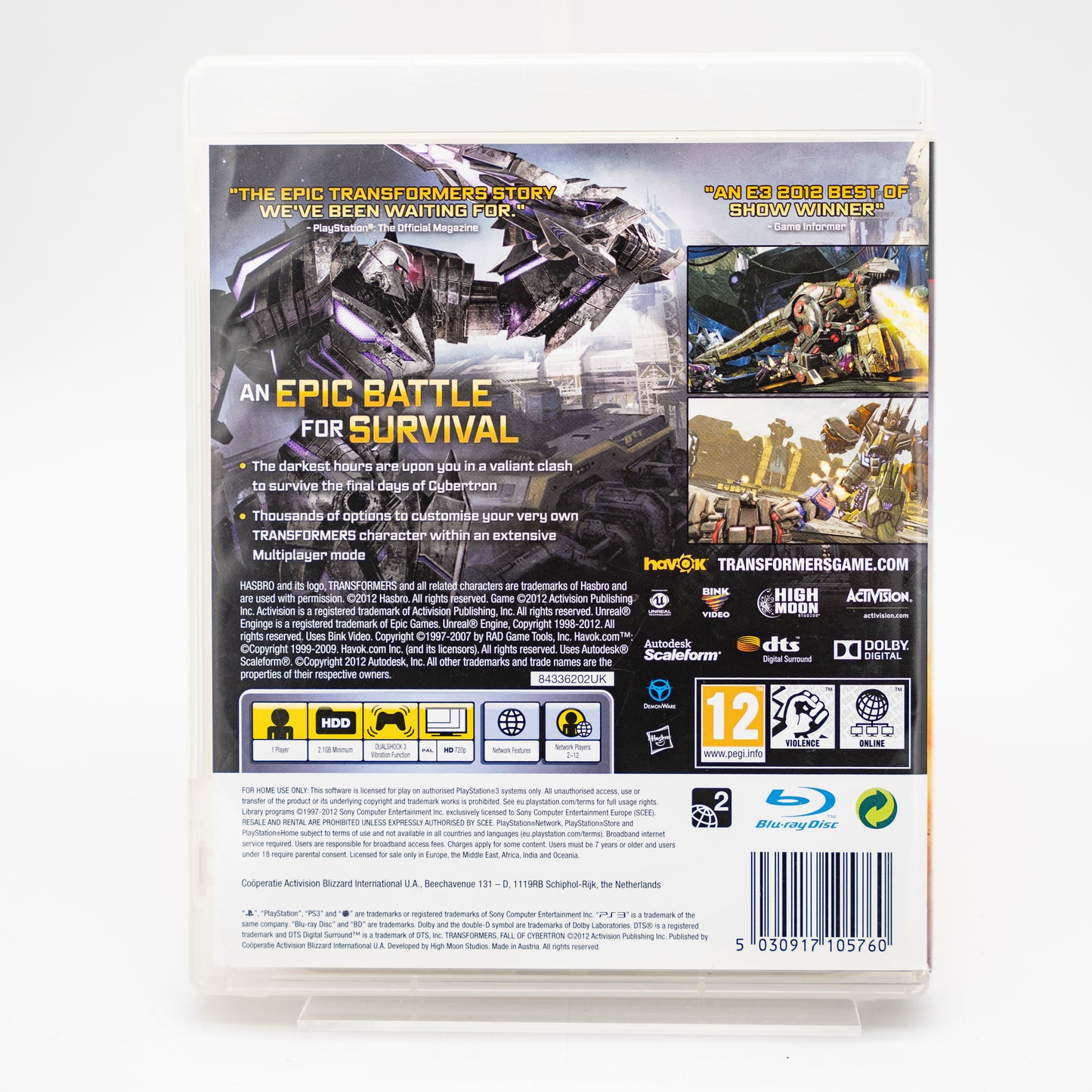 Transformers Fall of Cybertron - PlayStation 3