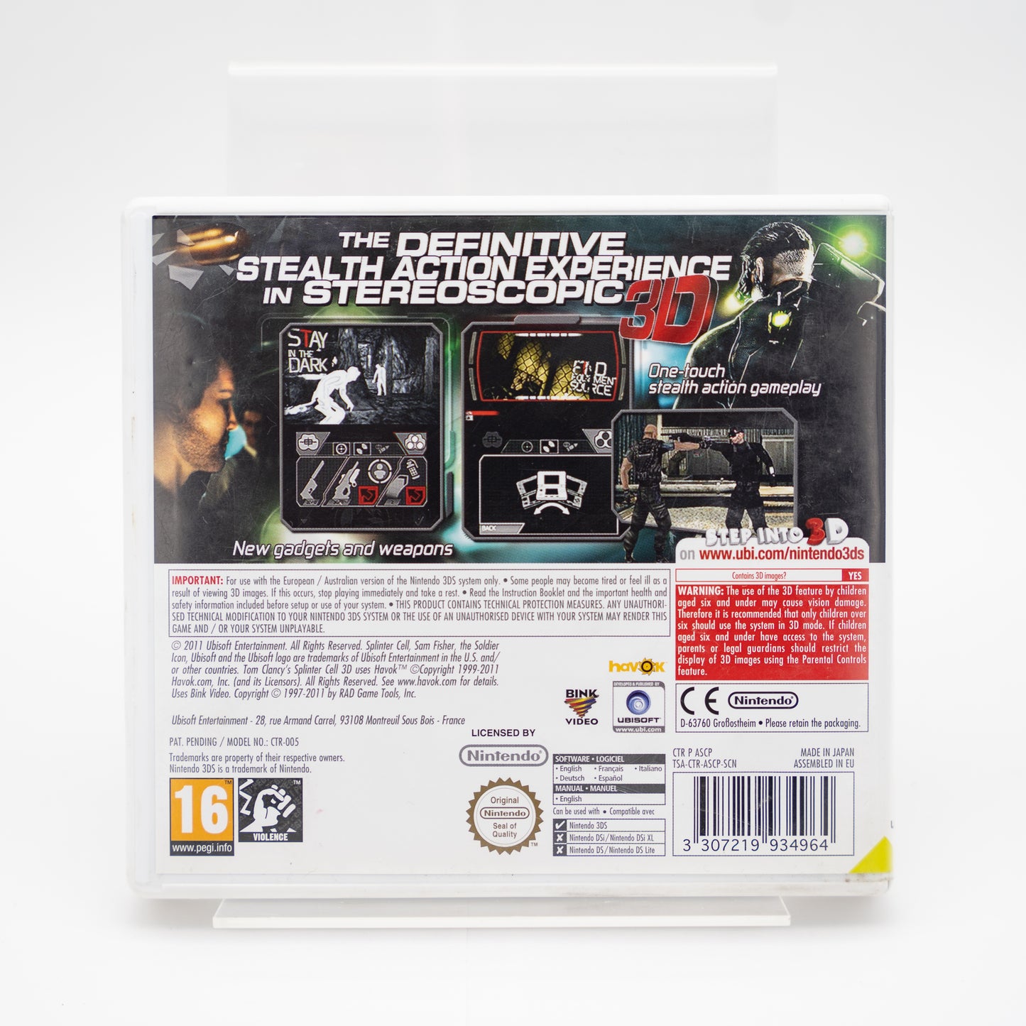 Tom Clancy's Splinter Cell 3D - Nintendo 3DS