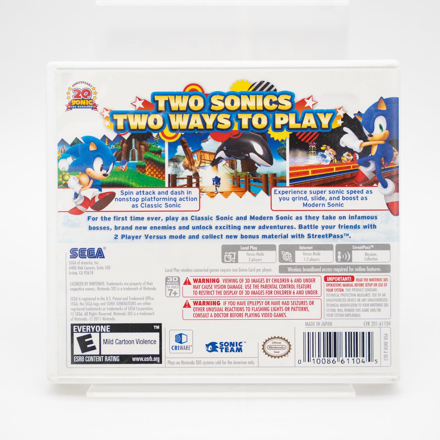 Sonic Generations - Nintendo 3DS
