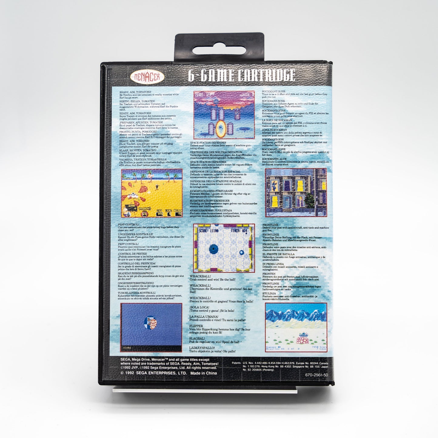 Menacer 6-Game Cartridge - SEGA Mega Drive