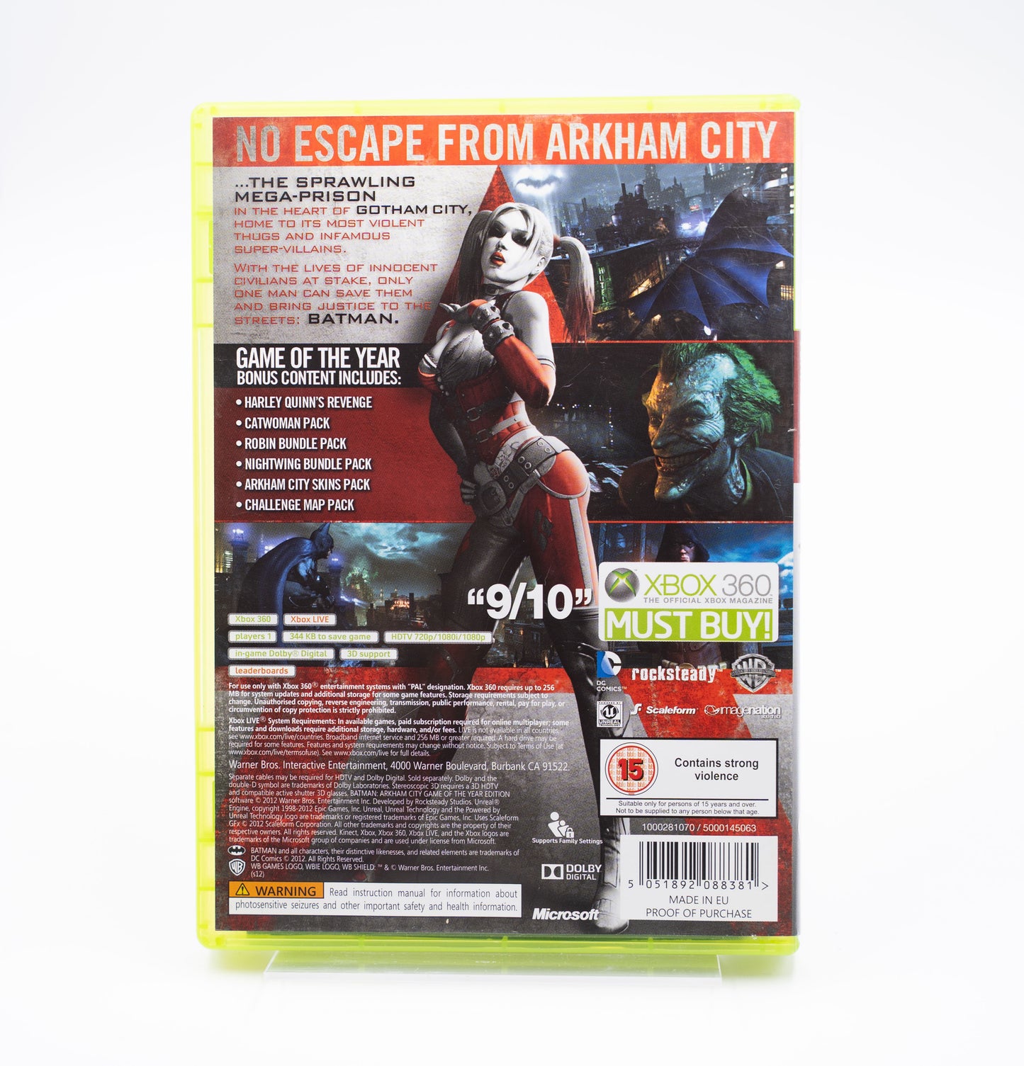 Batman Arkham City (Game of the Year edition) - Xbox 360