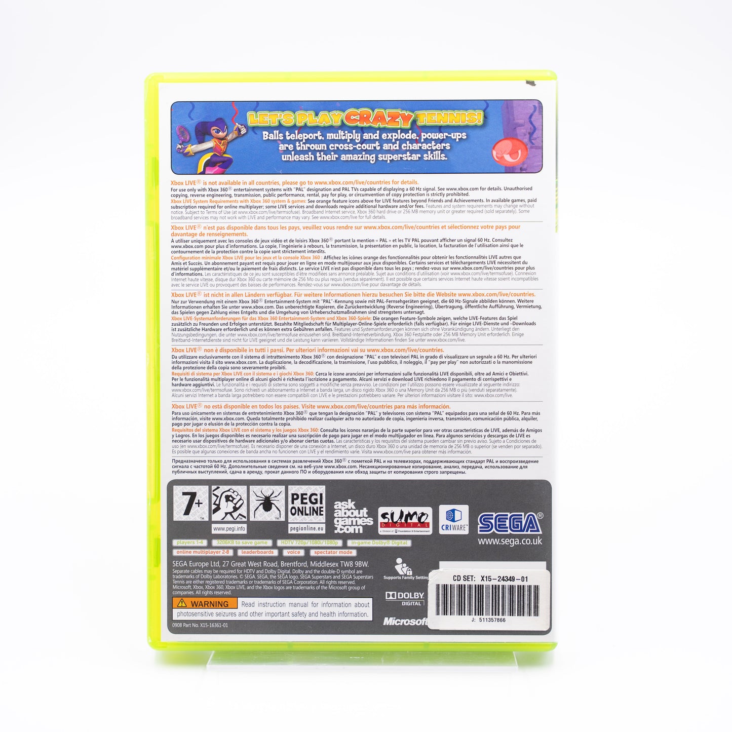 Sega Superstars Tennis - Xbox 360