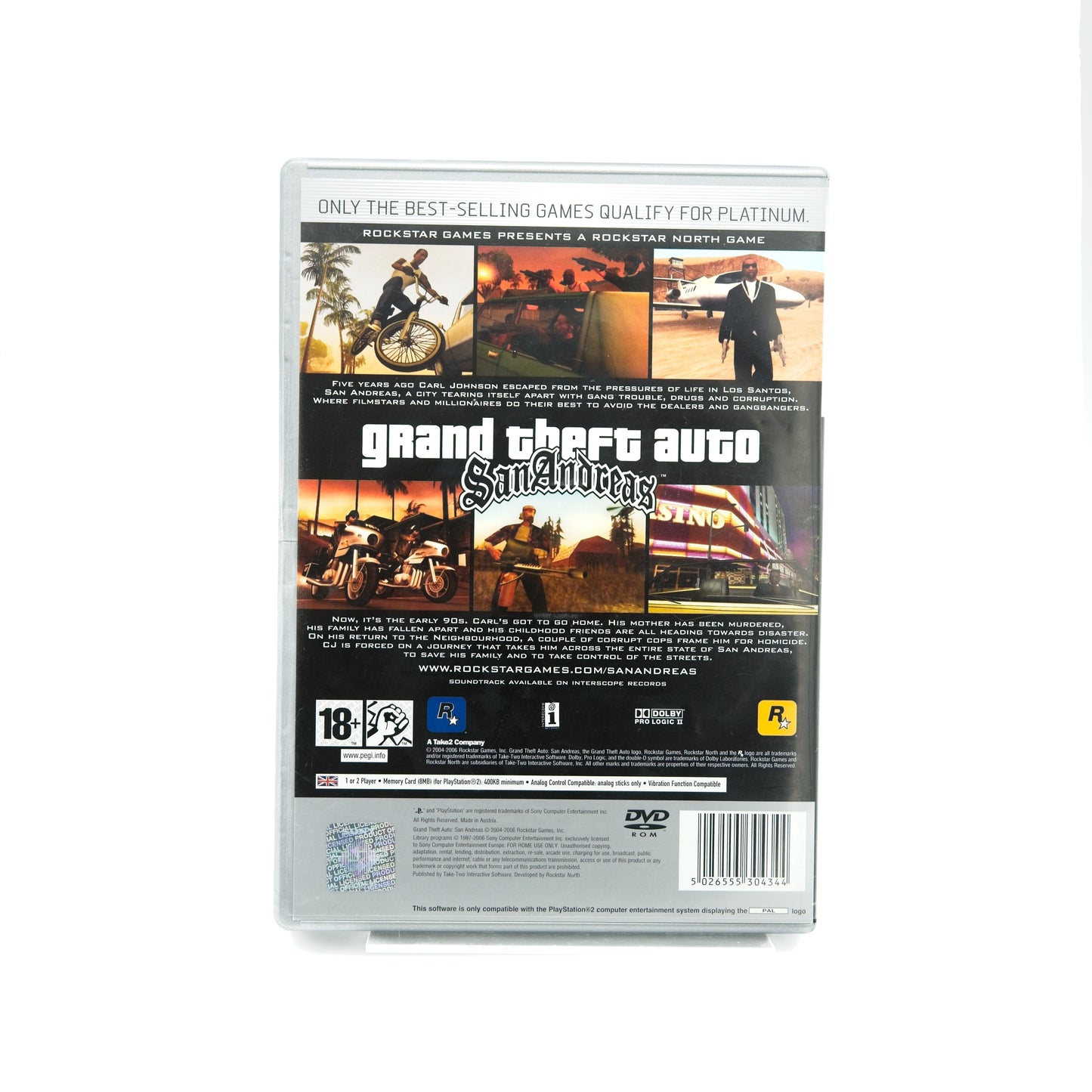 Grand Theft Auto: San Andreas (Platinum) - PlayStation 2