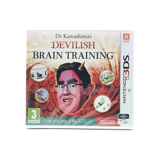 Dr Kawashima's Devilish Brain Training (forseglet) - Nintendo 3DS