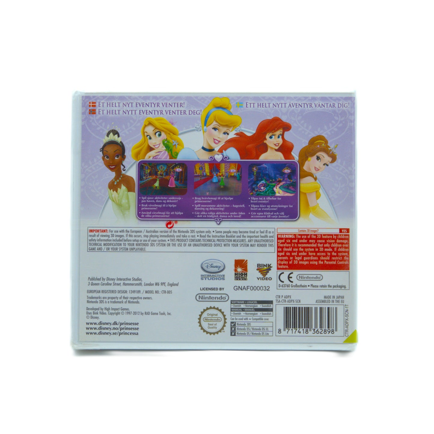 Disney Princess: My Fairytale Adventure - Nintendo 3DS (forseglet)