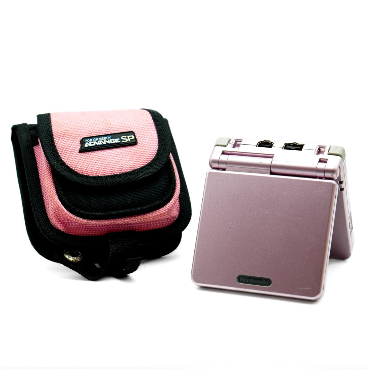 Nintendo Game Boy Advance SP (Pearl Pink) - AGS-101, bakbelyst skjerm