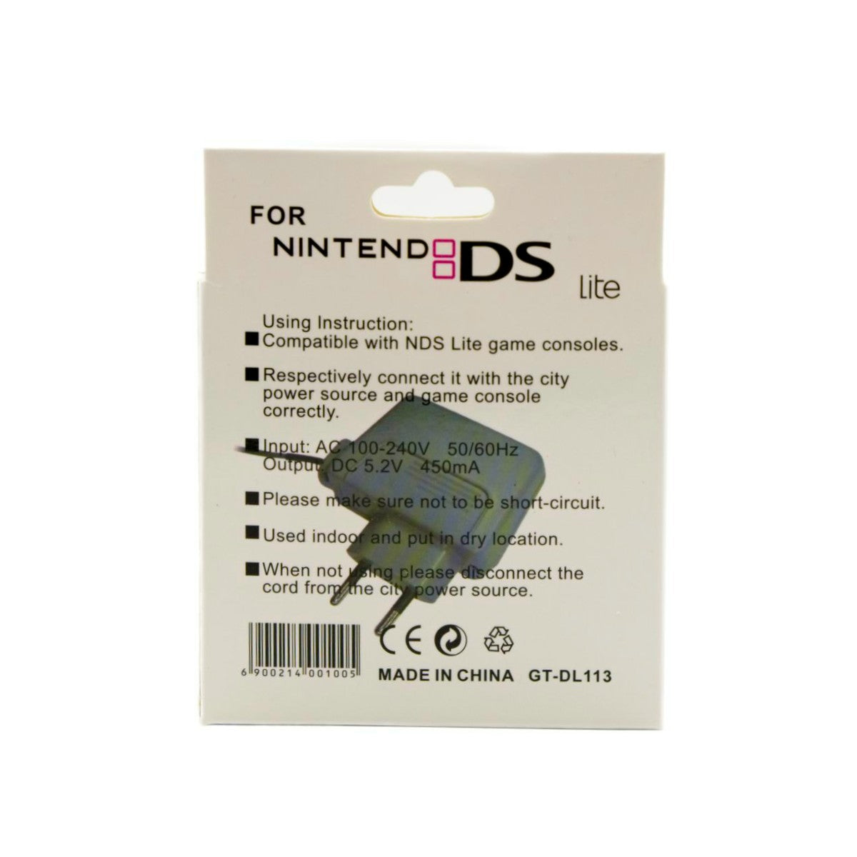 AC Adapter for Nintendo DS Lite