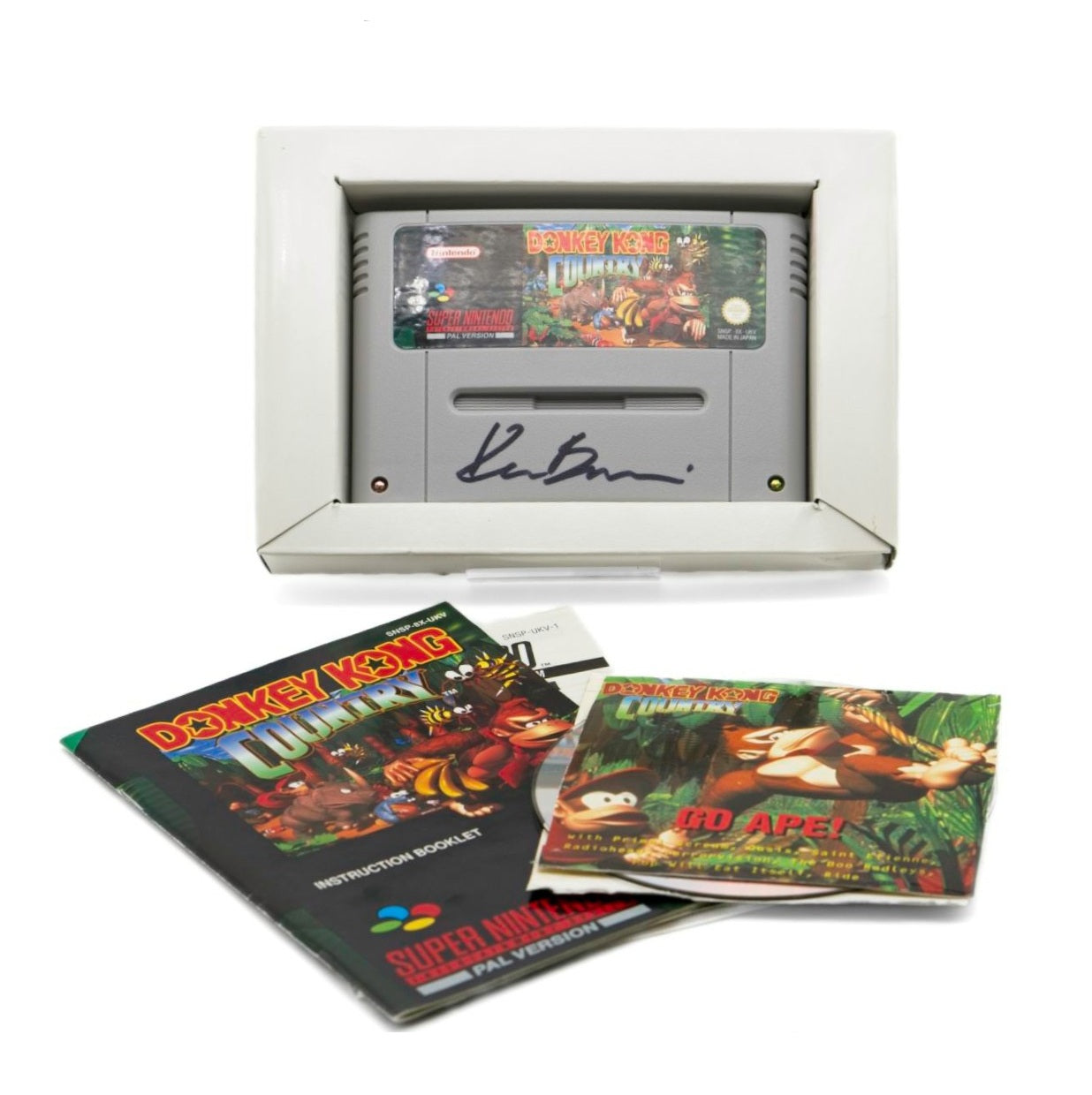 Donkey Kong Country (Signert av Kevin Bayliss) - Super Nintendo (SNES)