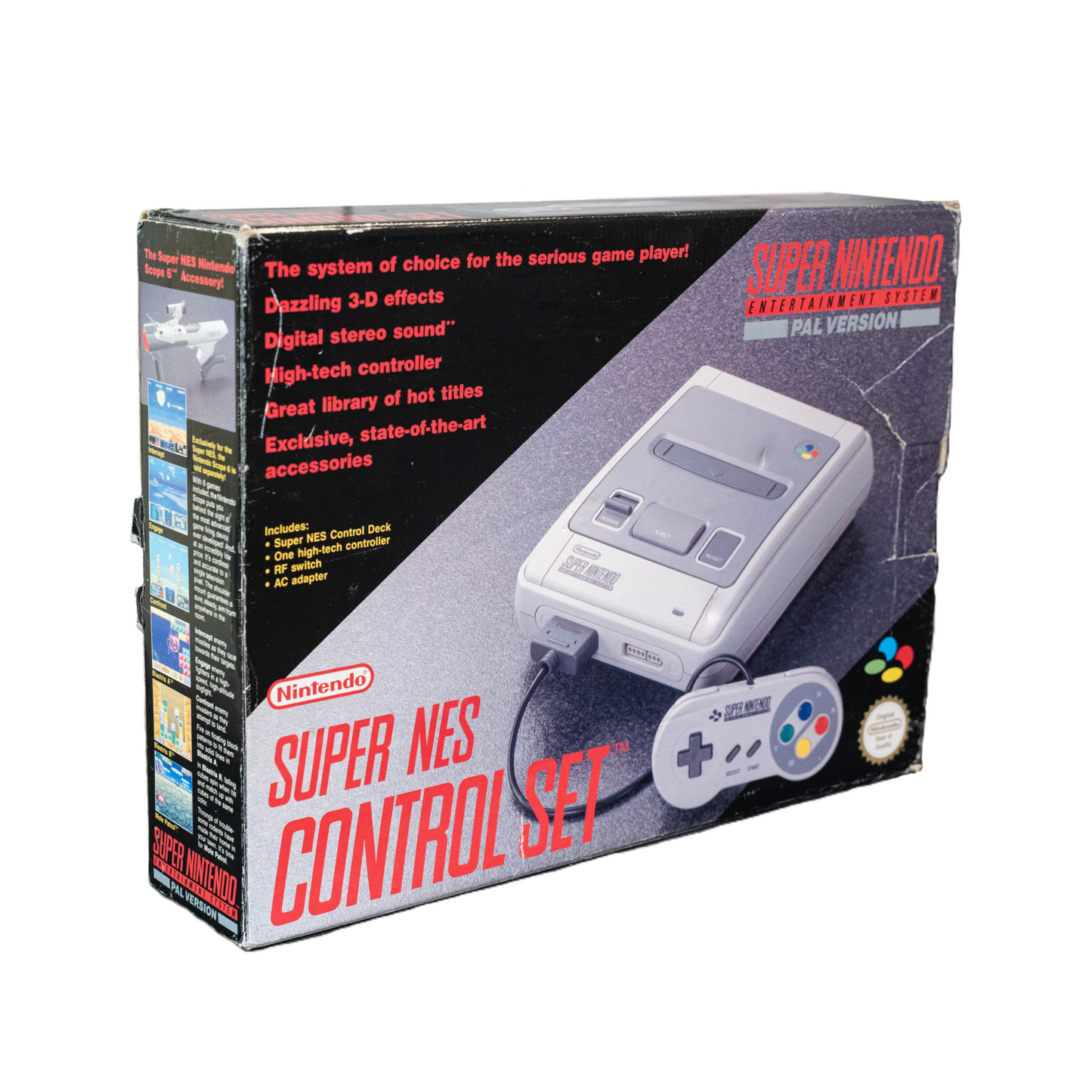 Super Nintendo Entertainment System (SNES) komplett i eske