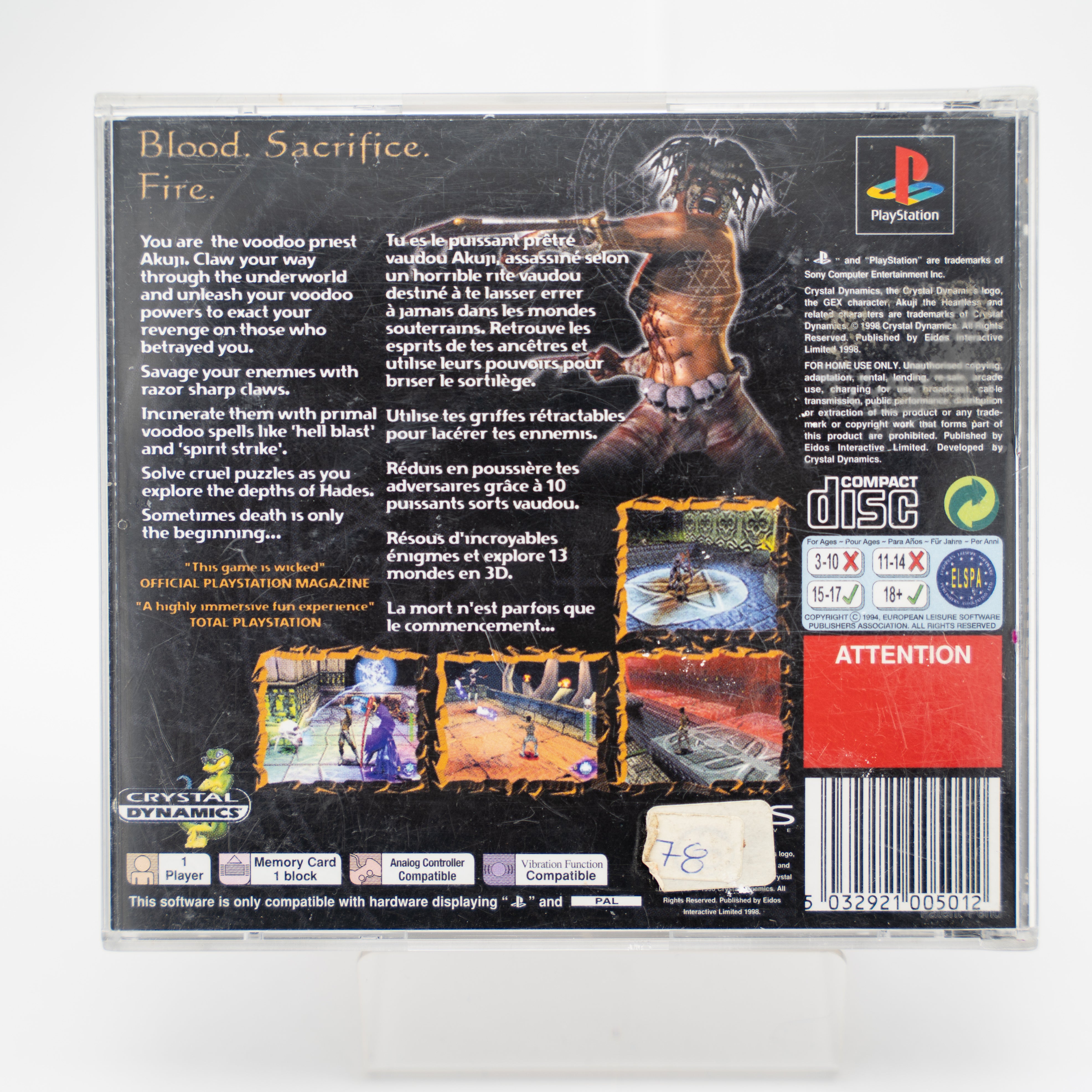 Akuji The Heartless - PlayStation 1 – Grizzly Games