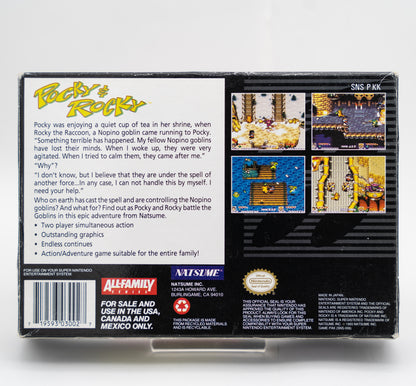 Pocky & Rocky - Super Nintendo (SNES) (NTSC)