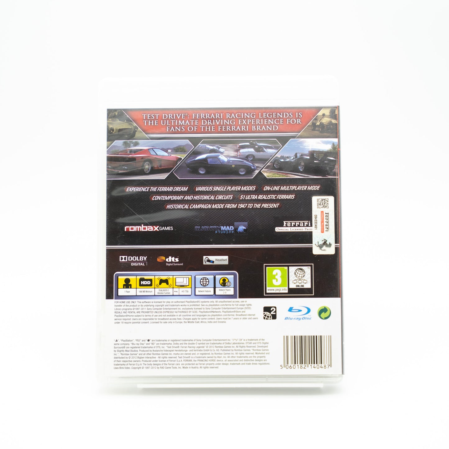 Test Drive: Ferrari Racing Legends - PlayStation 3