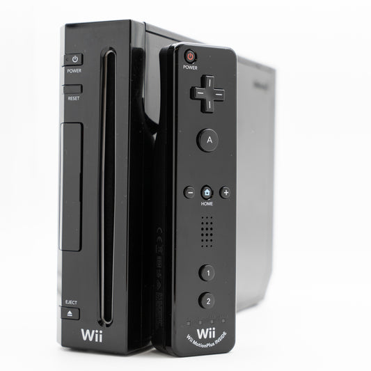 Nintendo Wii (svart) - Standard konsollpakke