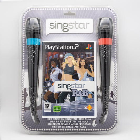 Forseglet pakke: "SingStar R&B" + 2 mikrofoner - PlayStation 2