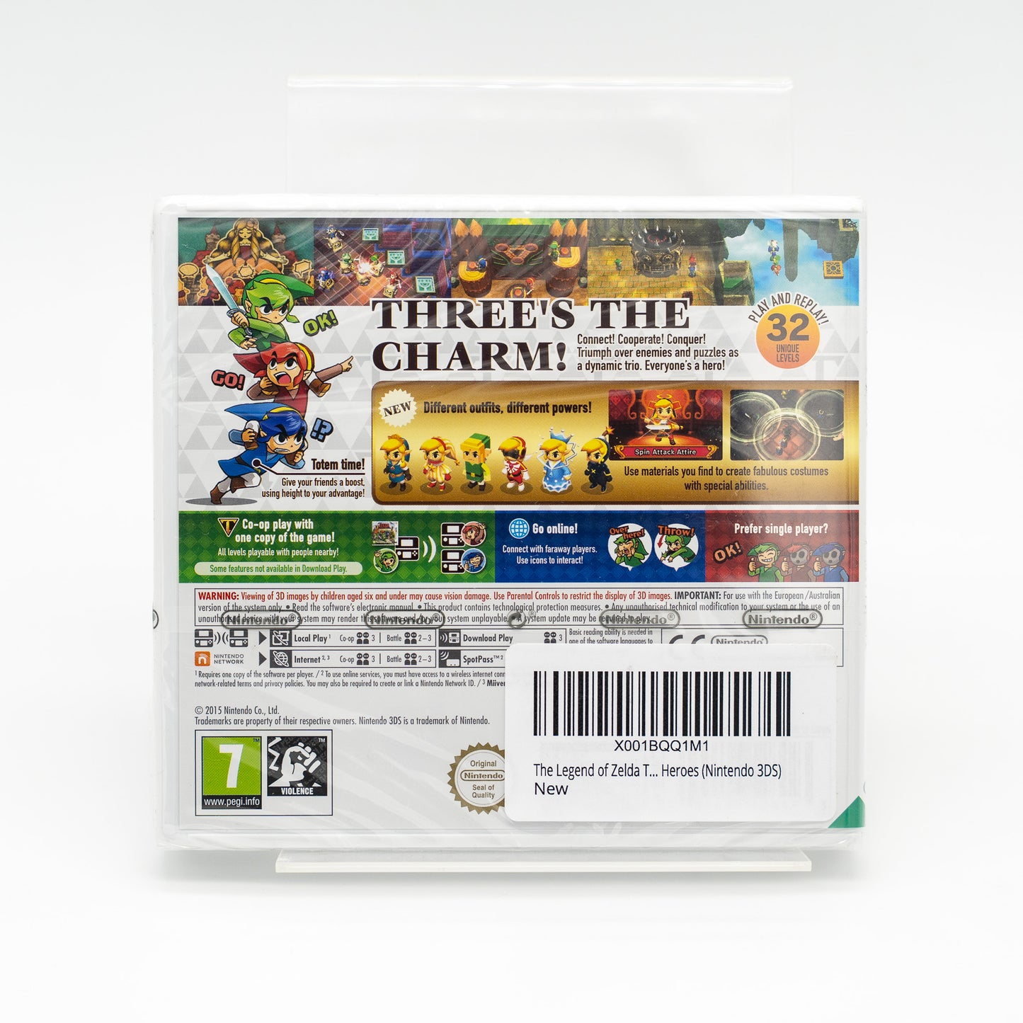 Zelda Tri Force Heroes (forseglet)- Nintendo 3DS