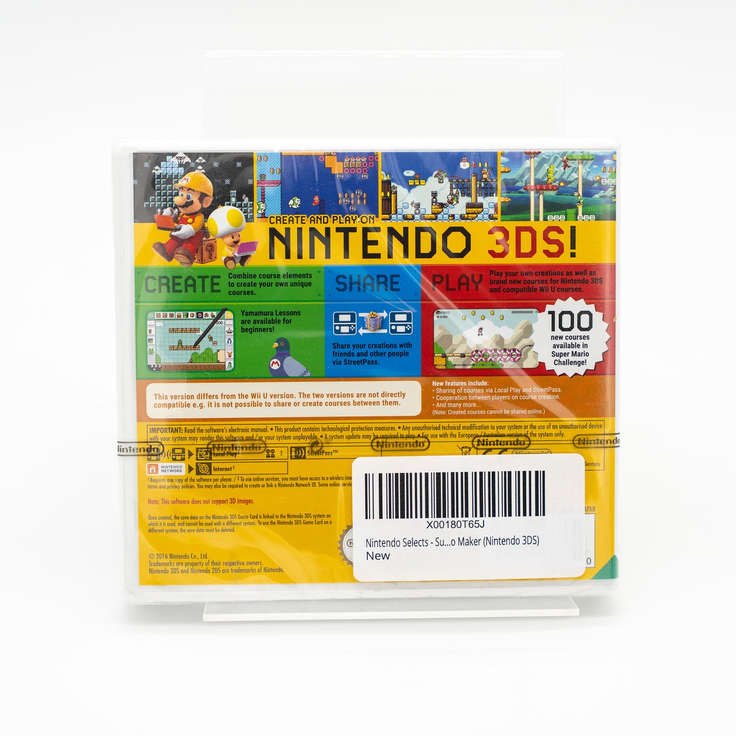 Super Mario Maker (forseglet)- Nintendo 3DS