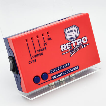 RetroScaler 2x HDMI-konverterer til NES, SNES, N64, NGC, PS2, XBOX, SEGA, DC
