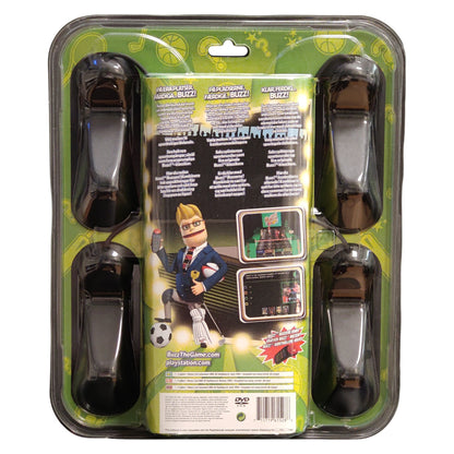 Forseglet pakke: Buzz! The Sports Quiz + 4 stk. kontrollere - PlayStation 2
