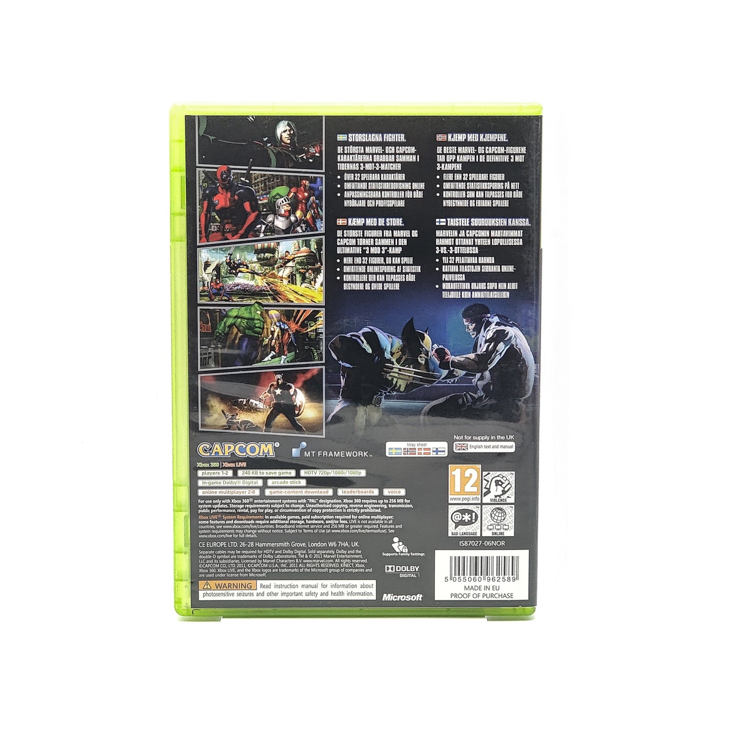Marvel vs Capcom 3: Fate of Two Worlds - XBox 360