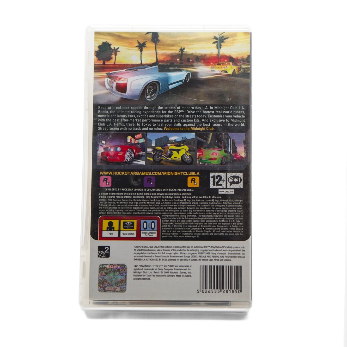 Midnight Club LA Remix - PlayStation Portable (PSP)