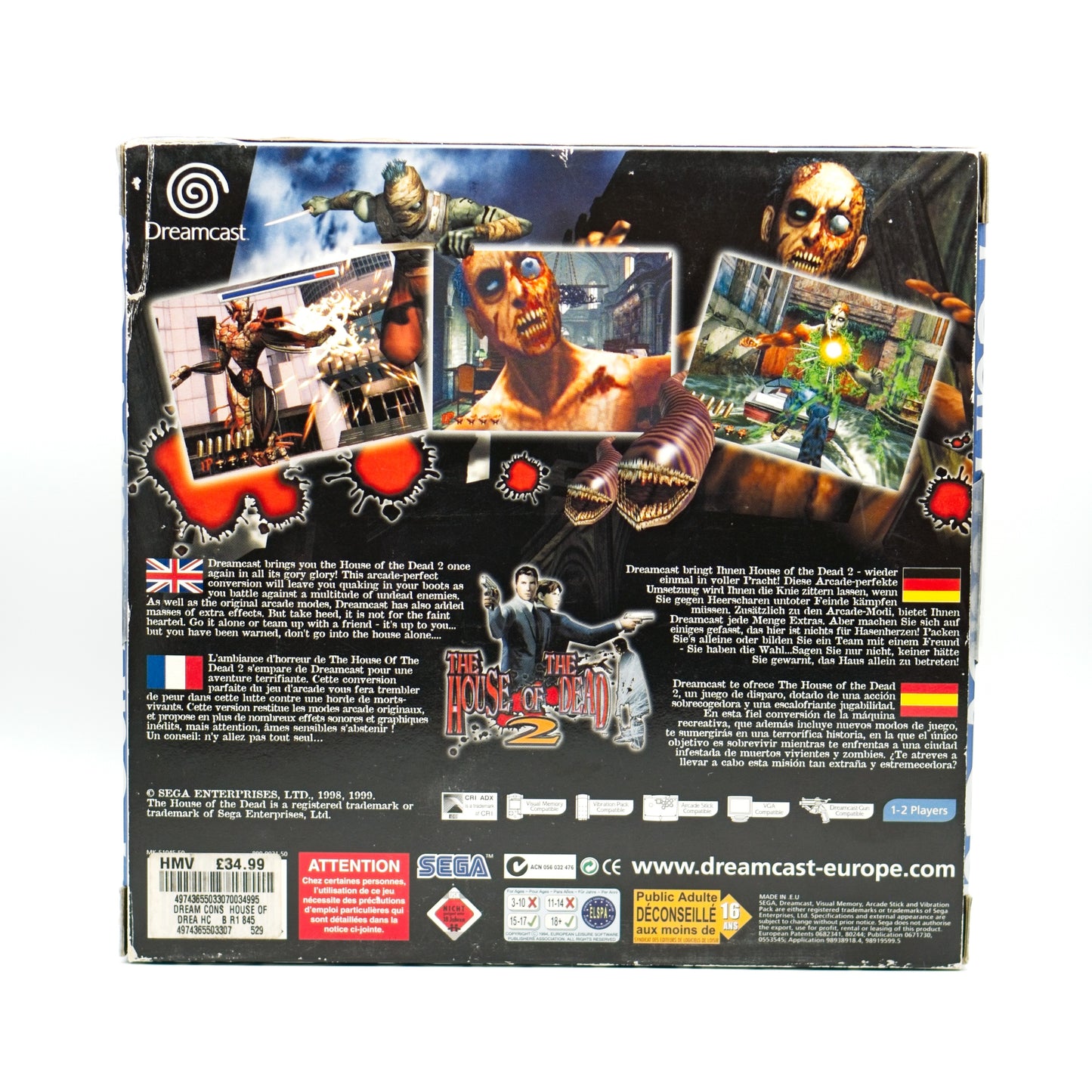The House of the Dead 2 (Gun Bundle) - SEGA Dreamcast